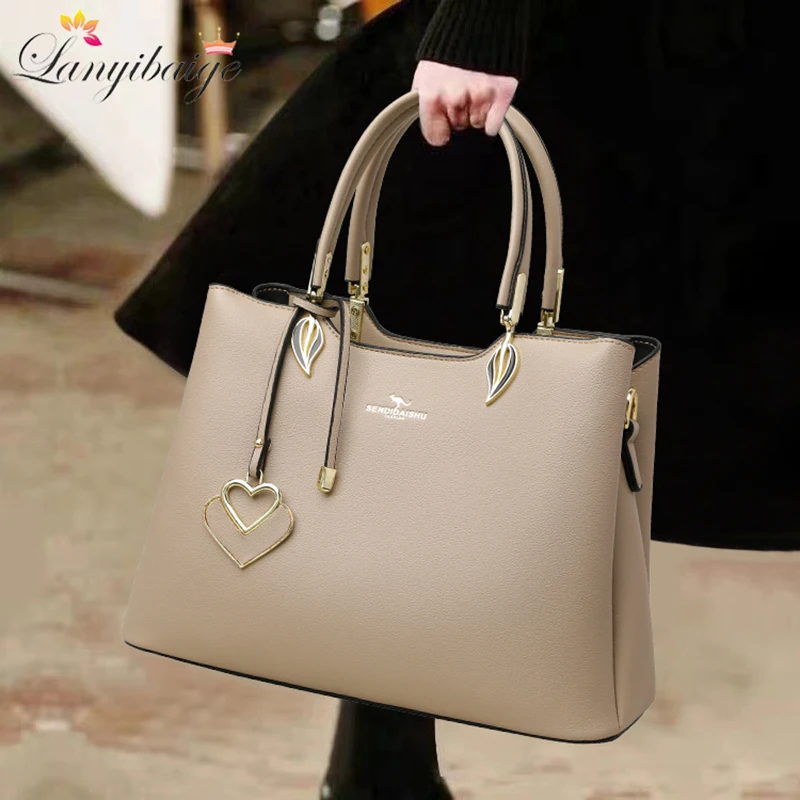 

3 Layers Leather Luxury Handbags Women Bags Designer Handbags High Quality Casual Tote Bags For Women Shoulder Bag Sac A Main