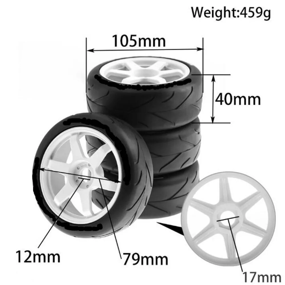 Hexagon Wheel Tires for 1/8 Hong Nor X3GT/ KM Thor Rally/ARRMA 1/SN/Team C/FS/HSP/ RC Car
Hexagon Wheel Tires for 1/8 Hong Nor X3GT/ KM Thor Rally/ARRMA 1/SN/Team C/FS/HSP/ RC Car