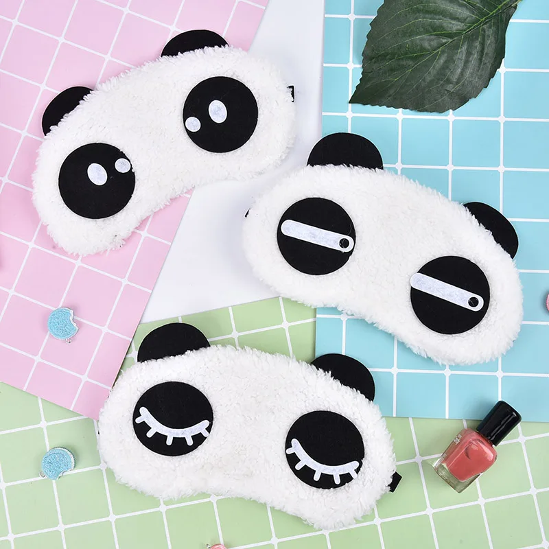 

Health Care Tools Cute Face White Panda Eye Mask Eyeshade Shading Sleep Cotton Goggles Eye Mask Sleep Mask Eye Cover 3 Styles