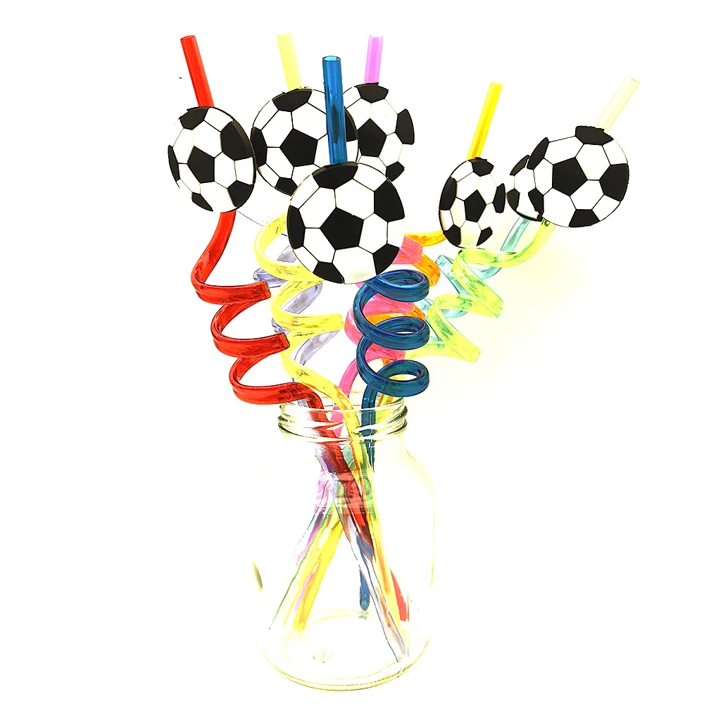 8pcs Soccer Straws Reusable Football Plastic Straws Football Themed Kids Birthday Drinking Straw Sports Party Favors Decorations
8pcs Soccer Straws Reusable Football Plastic Straws Football Themed Kids Birthday Drinking Straw Sports Party Favors Decorations