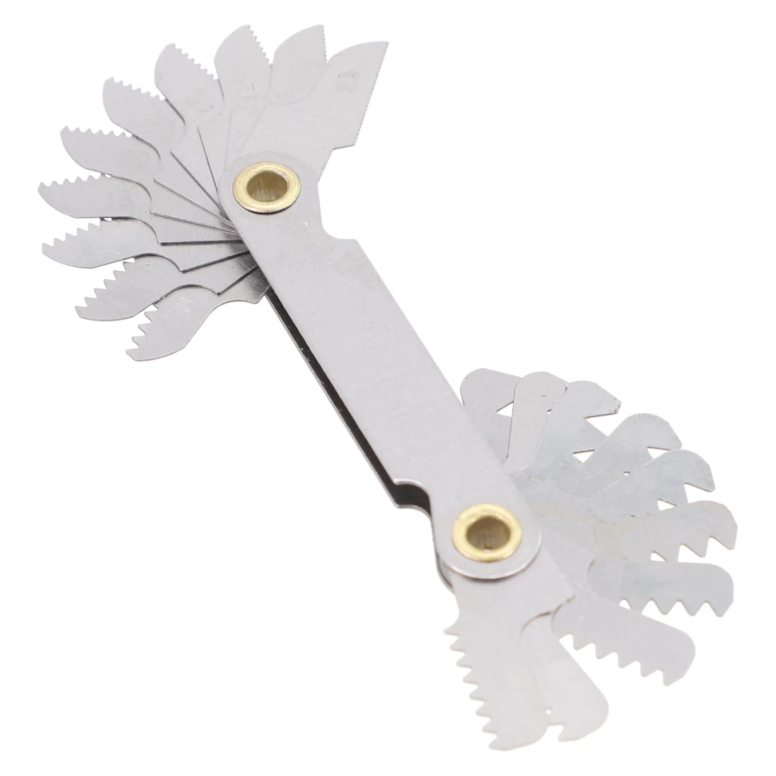 Thread Measuring Gauges Steel Pitch Cutting Gauges Tools 55 And 60° Inch And Metric Measurements Lathes Combina 6.7X1.7X1.3cm
Thread Measuring Gauges Steel Pitch Cutting Gauges Tools 55 And 60° Inch And Metric Measurements Lathes Combina 6.7X1.7X1.3cm
