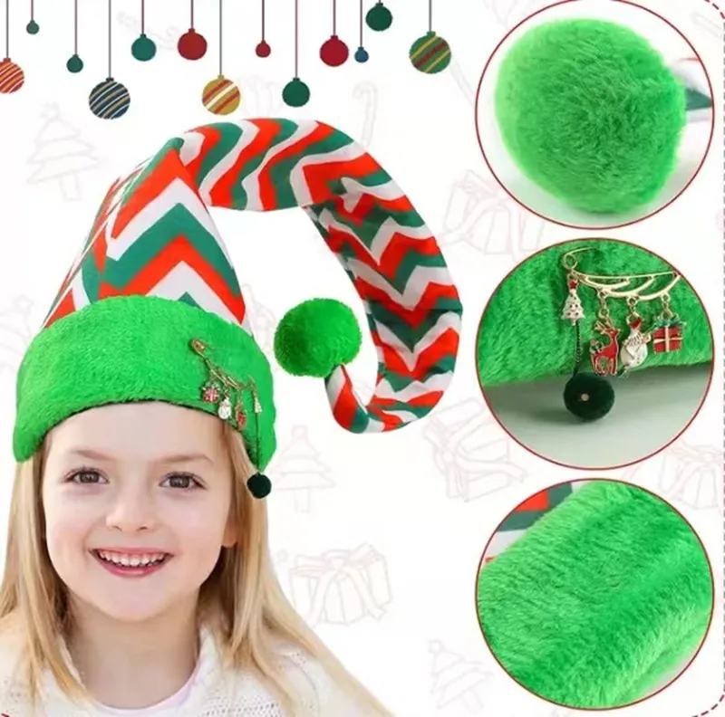 

New Christmas Hat Creative Elf Hat Modelling Cap Holiday Party Ball Dress Up Clown Halloween Diy