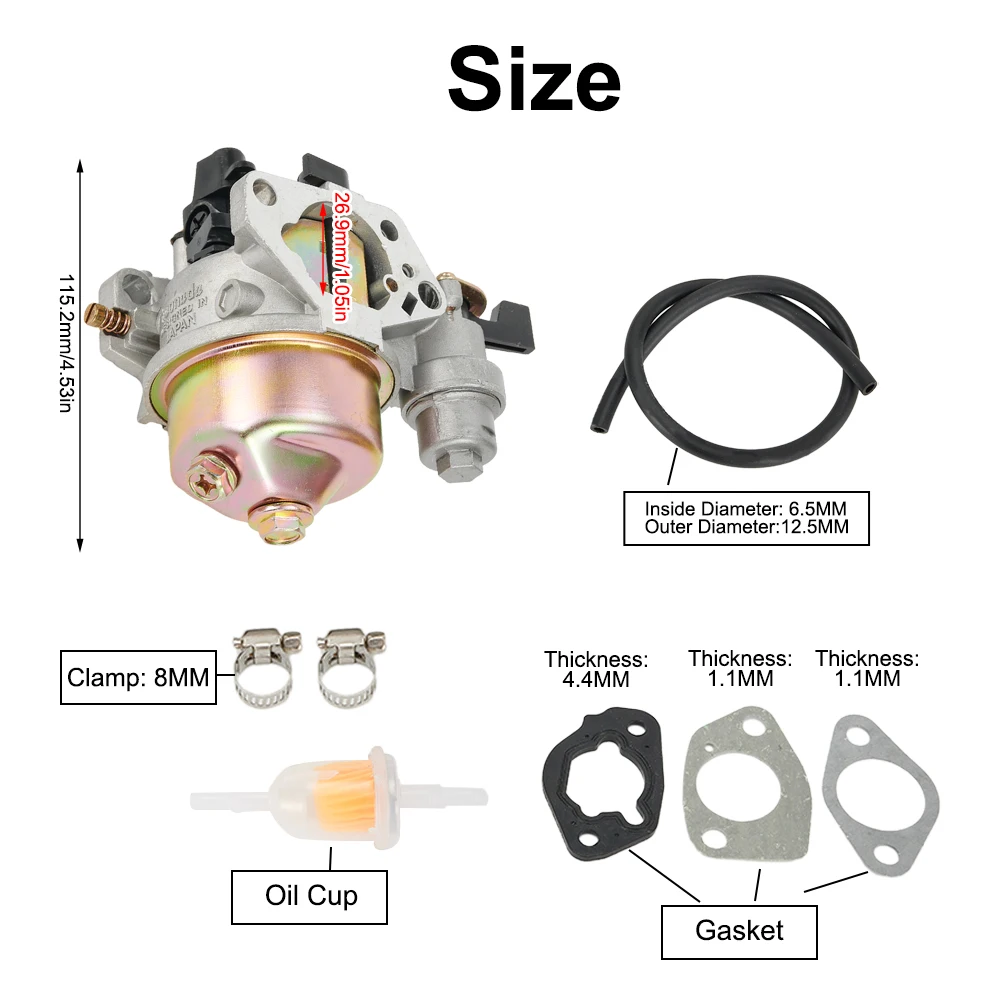 Карбюратор для газонокосилки GX270 GX340 GX390 GX420 11HP 13HP 16HP #16100-ZF6-V01
Карбюратор для газонокосилки GX270 GX340 GX390 GX420 11HP 13HP 16HP #16100-ZF6-V01