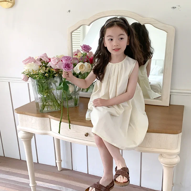 Solid Girls Dress 2023 Korea Kids Wear Fower Girl Dresses For Weddings Girls' Sleeveless Tank Top Dress Princess Dress
Solid Girls Dress 2023 Korea Kids Wear Fower Girl Dresses For Weddings Girls' Sleeveless Tank Top Dress Princess Dress