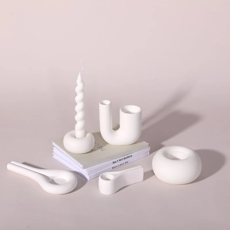 Mini Candle sticks holder novelty home decoration romantic home shelf vintage wedding decoration sweet couple dinner table decor