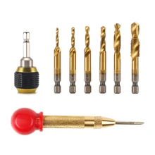 Tap Drill Bit Woodworking Drilling Plastic Punching Glass Center Punch High-Speed Steel Tapping Craftsman Replaceable Adapter
Tap Drill Bit Woodworking Drilling Plastic Punching Glass Center Punch High-Speed Steel Tapping Craftsman Replaceable Adapter