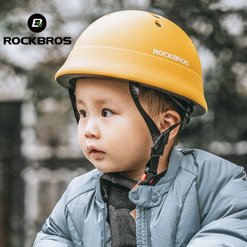 

ROCKBROS Children Helmet Breathable Lightweight Kids Cycling Helmet Bike MTB Road Safety Helmet Adjustable EPS Skateboard Helmet