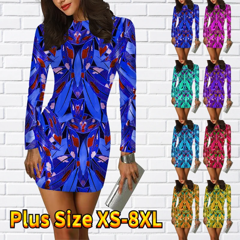 Autumn Daily Street Sexy Tight Dress New Design Printed Long Sleeve Skirt Winter Women Round Neck Slim Skirt Fashion Party Dress
Autumn Daily Street Sexy Tight Dress New Design Printed Long Sleeve Skirt Winter Women Round Neck Slim Skirt Fashion Party Dress