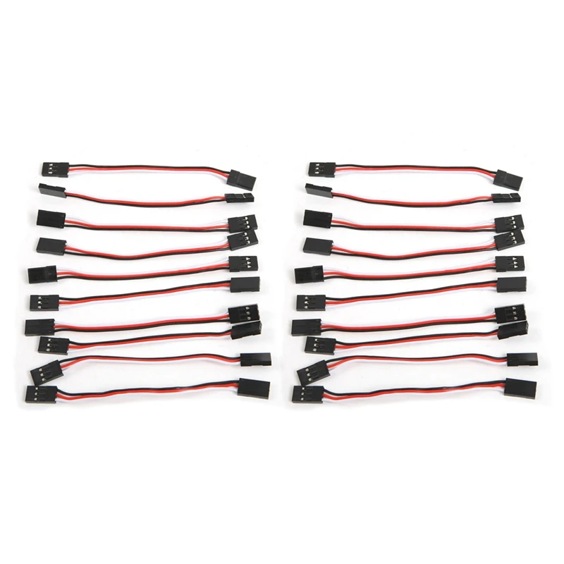

20Pcs 10Cm Servo Extension Lead Wire Cable MALE TO MALE