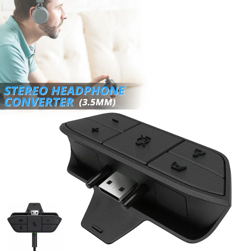 Pohiks 1pc 3.5mm Stereo Headphone Converter Portable Audio Headphones Adapter For Microsoft X-box One Controller 
Pohiks 1pc 3.5mm Stereo Headphone Converter Portable Audio Headphones Adapter For Microsoft X-box One Controller