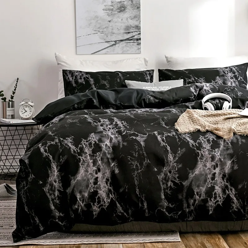 Marble Black and White Series Digital Printing Four-season Universal Bed Three-piece Quilt Set
Marble Black and White Series Digital Printing Four-season Universal Bed Three-piece Quilt Set