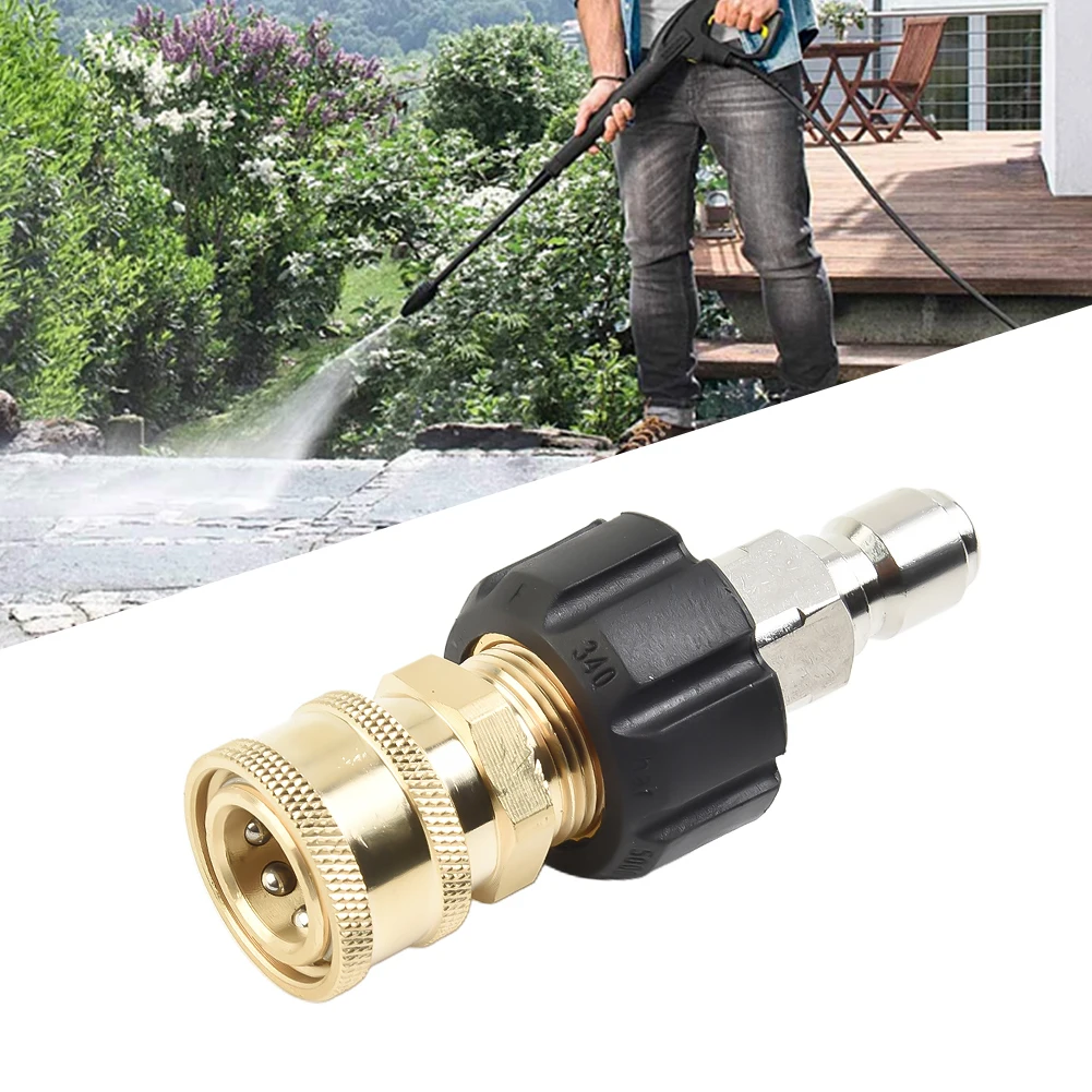 2Pcs M22 Pressure Washer Adapter Set Washer Swivel Adapter Set 14mm 15mm Quick Connect To 1/4'' 3/8'' Nozzle Accessory
2Pcs M22 Pressure Washer Adapter Set Washer Swivel Adapter Set 14mm 15mm Quick Connect To 1/4'' 3/8'' Nozzle Accessory