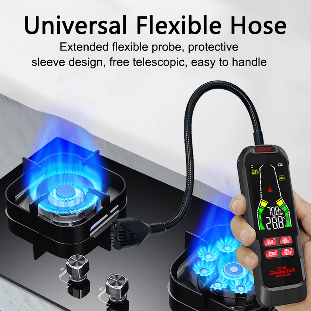T50 Handheld Combustible Gases Leak Detector Natural Gases Leakage Tester Combustible Gases Concentration Analyzer Meter
T50 Handheld Combustible Gases Leak Detector Natural Gases Leakage Tester Combustible Gases Concentration Analyzer Meter