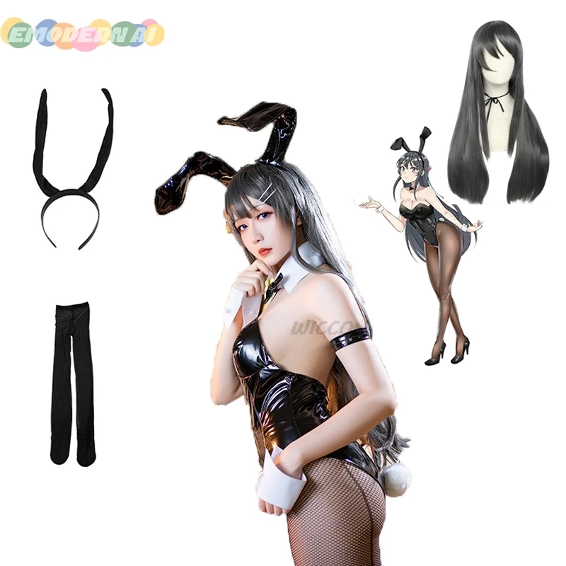 

Anime Rascal Does Not Dream of Bunny Girl Senpai Sakurajima Mai Cosplay Costume Outfits Sexy Bunny Suit Party Clothing for Women