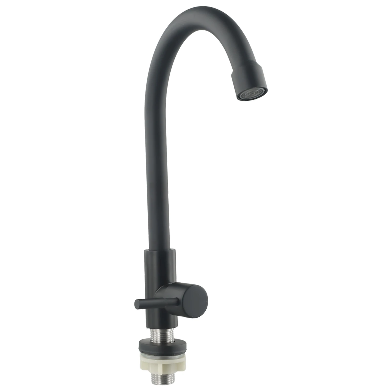 

Black Faucet Outlet Water Purifier Single Cold Water Single Handle Stainless Steel Energy-saving Bubbler Kitchen Bathroom Toilet