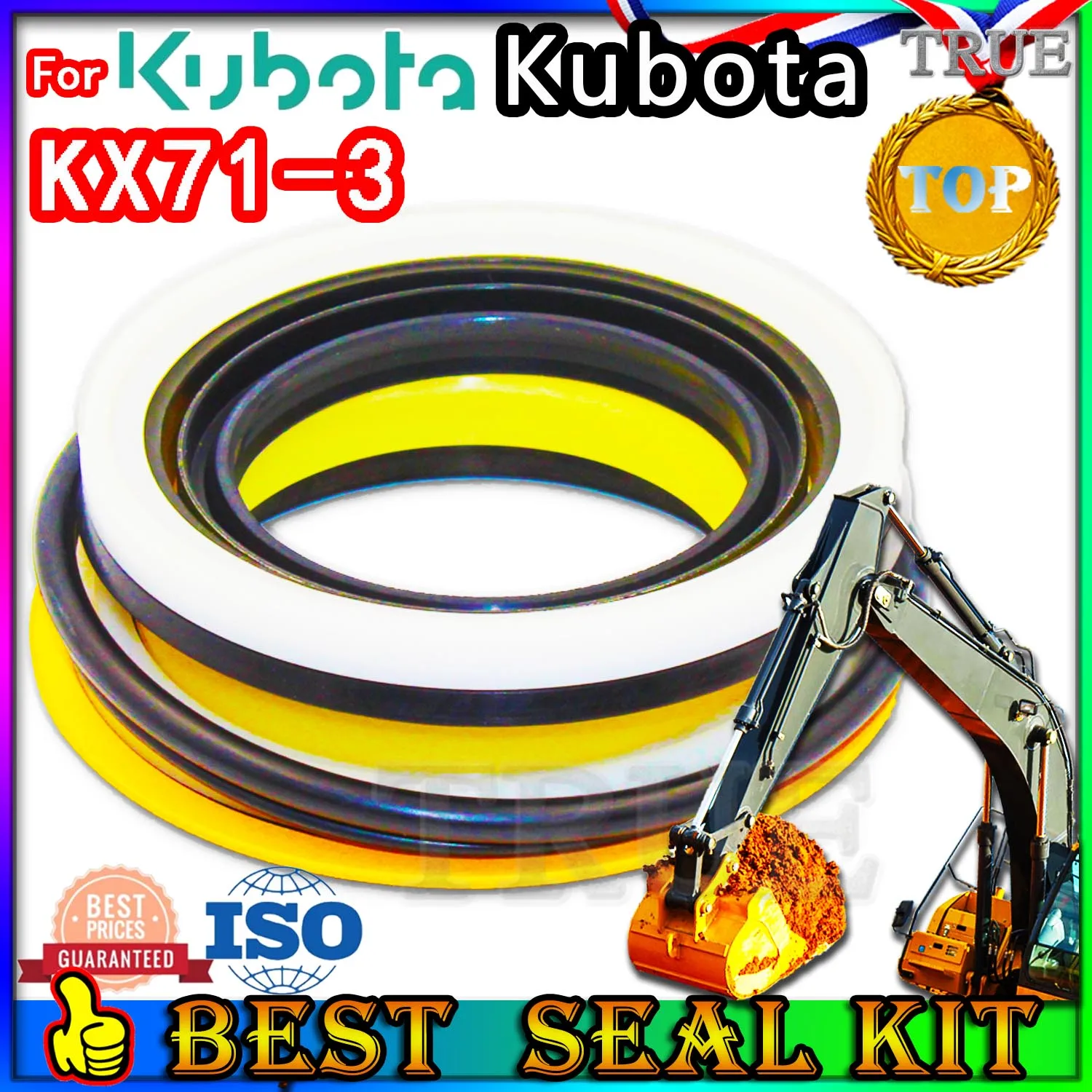 

For Kubota KX71-3 Oil Seal Excavator Repair Kit Boom Bucket Arm Hydraulic Cylinder KX71 3 skf High Quality Motor Pump Swing nok