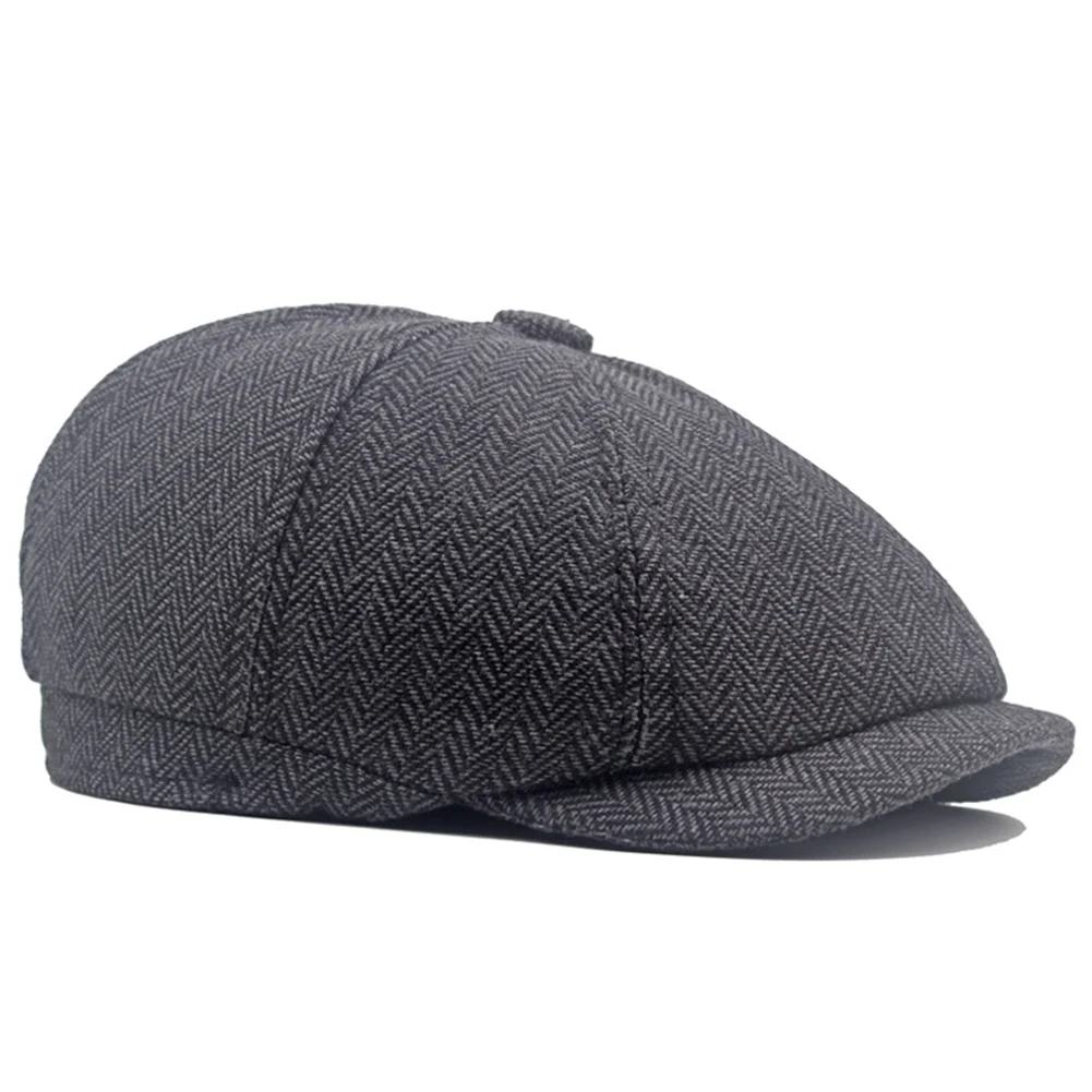 Fashion Men's Berets Hat Flat Cap Classic Tweed Stripe Berets Herringbone Newsboy Painter Hats Winter Thicken Casual Forward Hat
Fashion Men's Berets Hat Flat Cap Classic Tweed Stripe Berets Herringbone Newsboy Painter Hats Winter Thicken Casual Forward Hat
