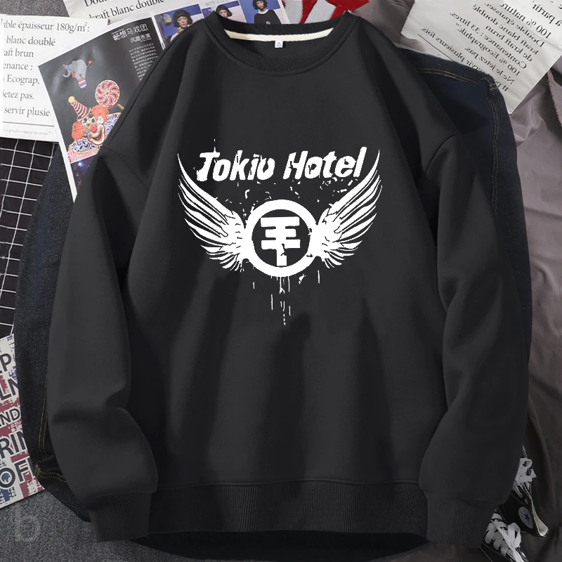 

Tokio Hotel Concert Sweatshirt Band Music World Tour Women's Hoodies Harajuku Streetwear Pullover Graphic Sweatshirts Hoody
