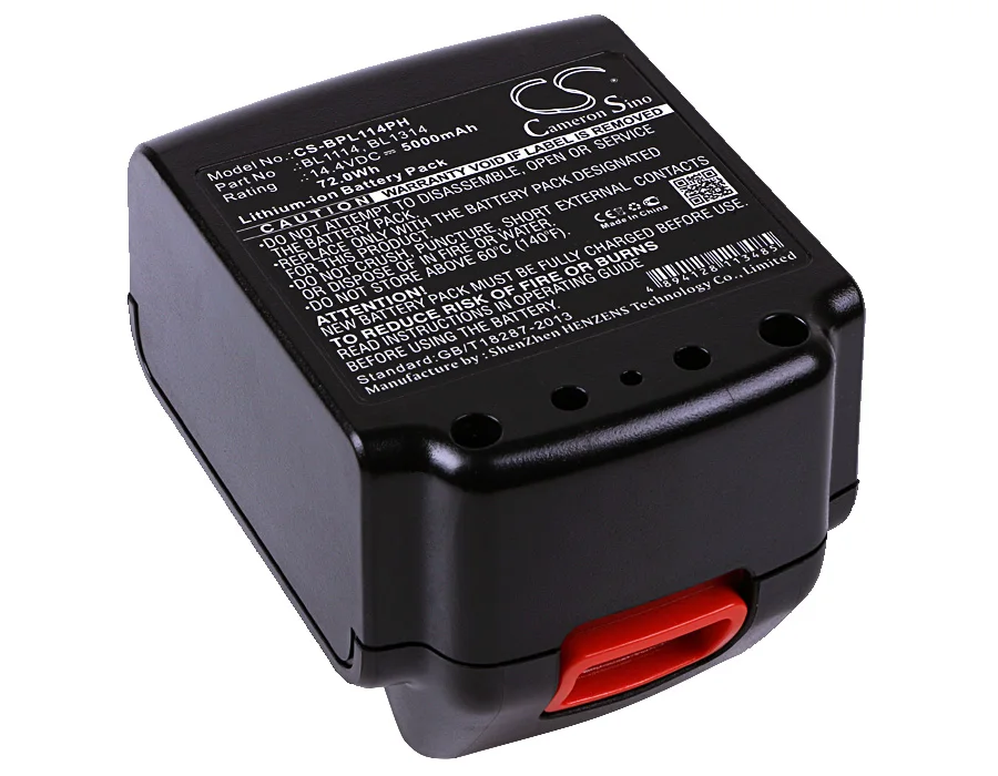 CS 5000 мАч/72.00Wh батарея для BLACK&DECKER ASL146BT12A,ASL146K,ASL146KB,ASL148K,ASL148KB,LBXR16,LDX120C,LDX120SB
CS 5000 мАч/72.00Wh батарея для BLACK&DECKER ASL146BT12A,ASL146K,ASL146KB,ASL148K,ASL148KB,LBXR16,LDX120C,LDX120SB