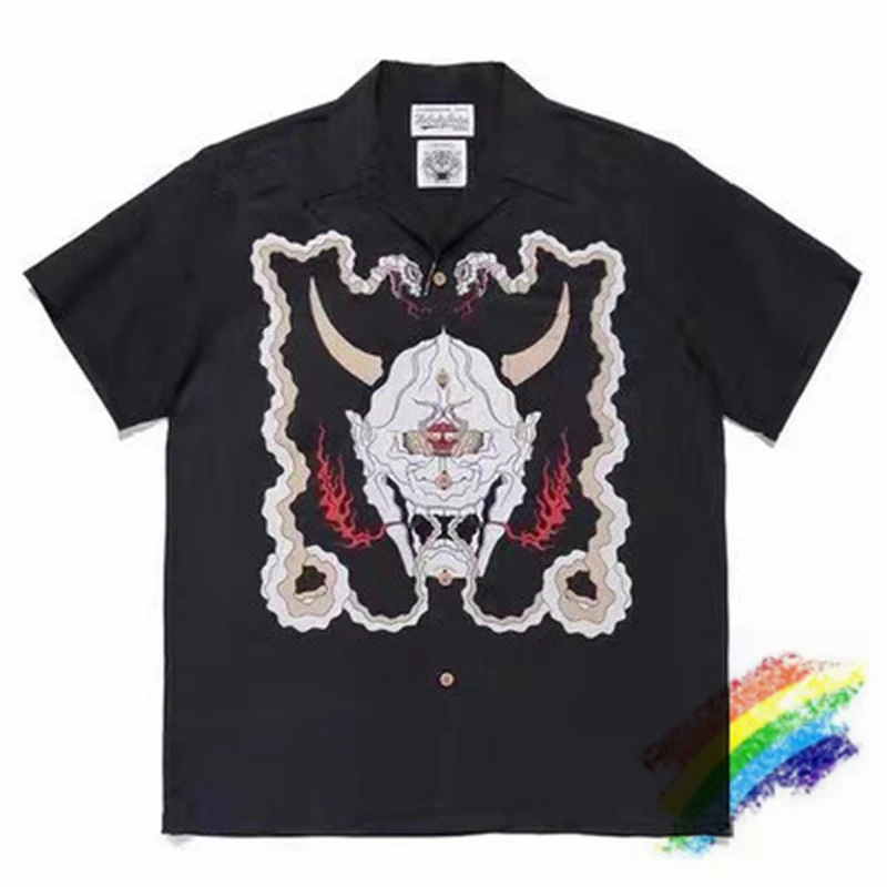 Wacko Maria Hawaii Beach Shirts Men Women Snake Wolf Head Pattern Top Tees Shirt
Wacko Maria Hawaii Beach Shirts Men Women Snake Wolf Head Pattern Top Tees Shirt