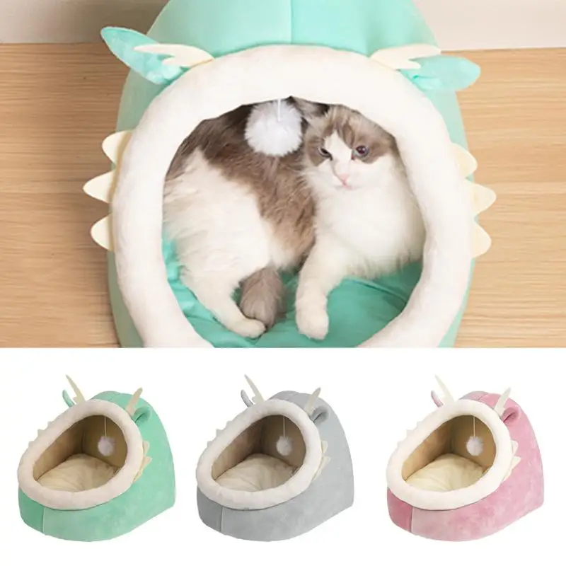 

Cat Bed Cave Cat Summer Bed Kitten Beds Sleeping Nest Bed Soft Plush Dog Bed Warm Cave Cat Tent Cave Outdoor Travel Pet Supplies