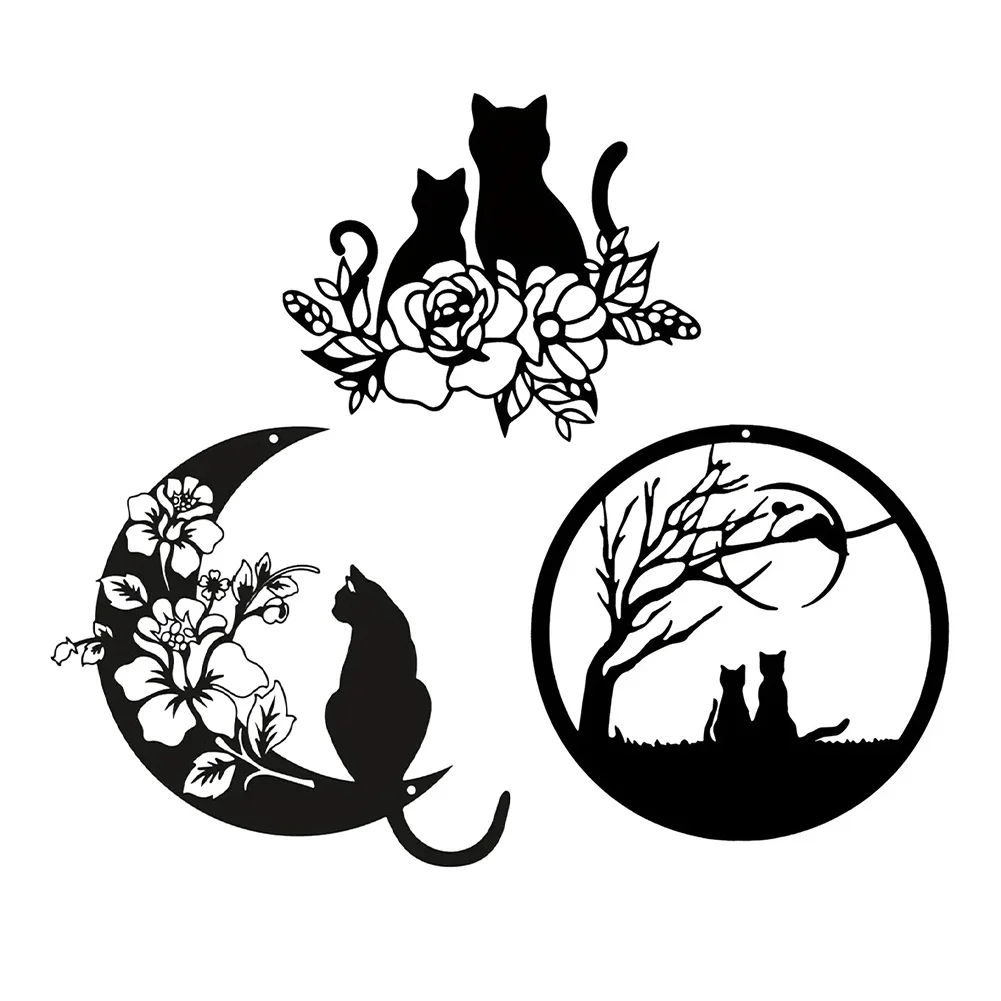 Metal Black Cat Wall Decor Cat On The Moon Wall Art Scuplture Cats Lover Gifts Versatile Home Decor Charming And Stylish
Metal Black Cat Wall Decor Cat On The Moon Wall Art Scuplture Cats Lover Gifts Versatile Home Decor Charming And Stylish
