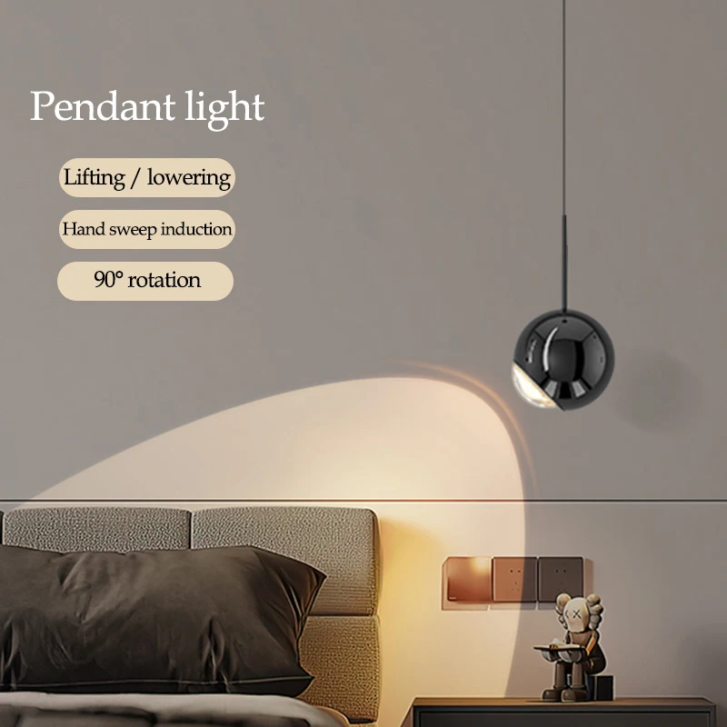 Modern Pendant Light Intelligent Senior Bedside Chandelier Bedroom Small Chandelier Free Lift Totatable Study Bar Lamps Acrylic
Modern Pendant Light Intelligent Senior Bedside Chandelier Bedroom Small Chandelier Free Lift Totatable Study Bar Lamps Acrylic