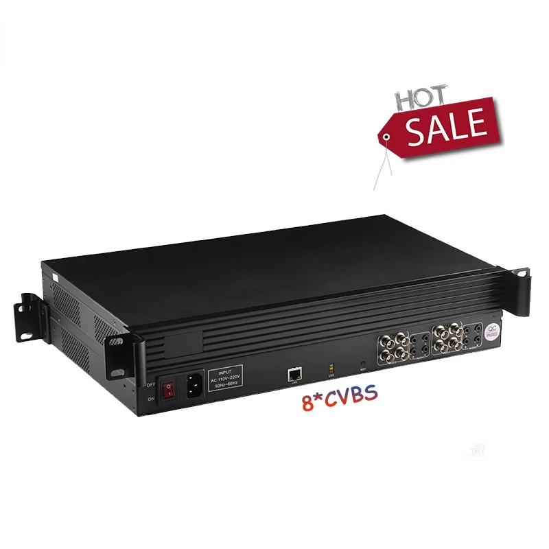 Live Streaming Radio TV Broadcasting Equipment 8 CVBS H.264 IPTV Streaming Encoder IPTV Encoder For Hotel TV System
Live Streaming Radio TV Broadcasting Equipment 8 CVBS H.264 IPTV Streaming Encoder IPTV Encoder For Hotel TV System