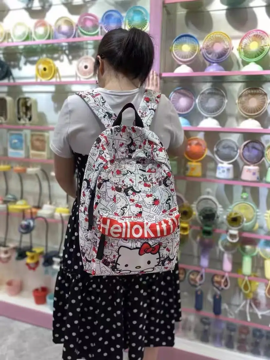 Good-looking Sanrio Hello Kitty Kuromi Backpack Bag Lightweight Leisure Travel Bags Schoolbag Mochila Escolar for Girls Women
Good-looking Sanrio Hello Kitty Kuromi Backpack Bag Lightweight Leisure Travel Bags Schoolbag Mochila Escolar for Girls Women