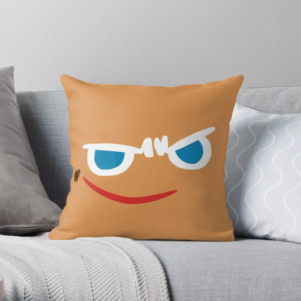 

Gingerbrave Cursed Face Throw Pillow Luxury Sofa Cushions Pillows Aesthetic