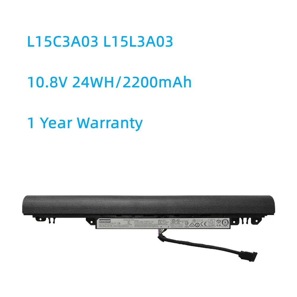 

L15L3A03 L15C3A03 Laptop Battery For Lenovo IdeaPad 110-14AST 110-14IBR 110-15ACL 110-15AST 110-15IBR 10.8V 24WH/2200mAh