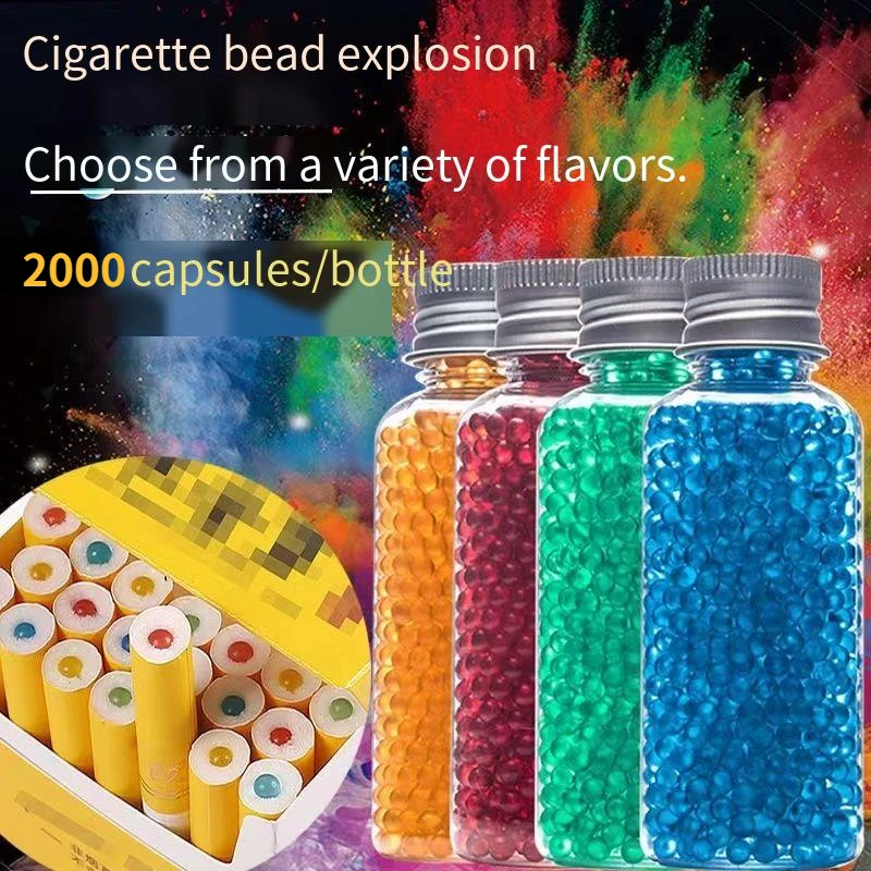 2000PCS Various flavors of cigarette explosive beads DIY Fruit Mint flavour Cigarette filers Menthol taste Cigarette Crush Balls
2000PCS Various flavors of cigarette explosive beads DIY Fruit Mint flavour Cigarette filers Menthol taste Cigarette Crush Balls
