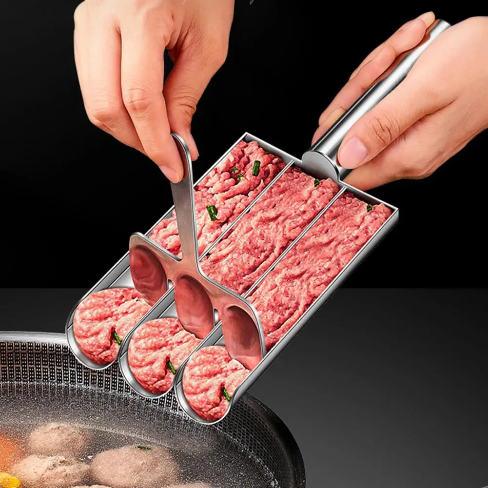 Clean Meatball Shaping Tool Stainless Steel Meatball Maker Set Easy-to-use Non-stick Mold for Time-saving Round for Shrimp
Clean Meatball Shaping Tool Stainless Steel Meatball Maker Set Easy-to-use Non-stick Mold for Time-saving Round for Shrimp