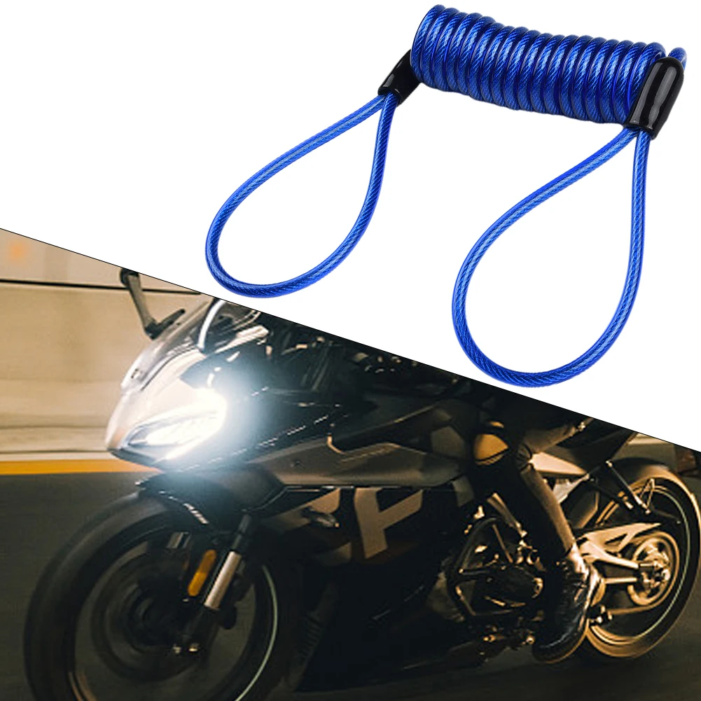 

1.2m Motorcycle Alarm Disc Lock Cable Disc Lock Reminder Minder Disk Cable Coil Motorcycle Motorbike Scooter Security