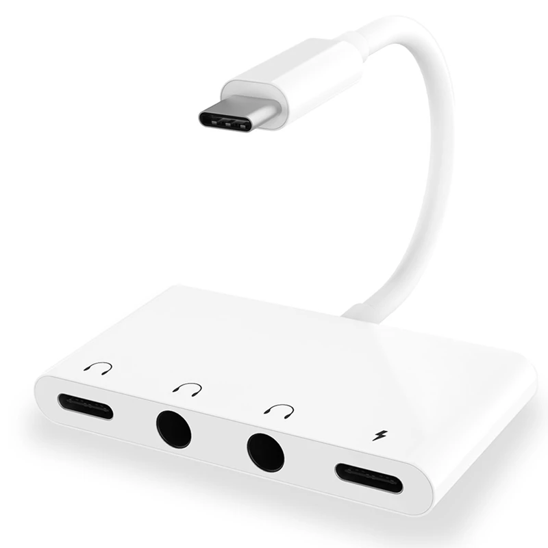Адаптер 4 в 1 с USB C на разъем для наушников, аудиоразъем 3,5 мм и быстрым зарядным портом PD 60 Вт
Адаптер 4 в 1 с USB C на разъем для наушников, аудиоразъем 3,5 мм и быстрым зарядным портом PD 60 Вт
