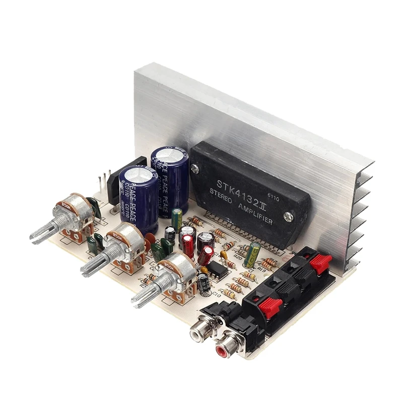 

DX-0408 STK Amplifier Board AC Dual 15V-18V DIY Amplifier STK Thick Film Series Power Amplifier Board
