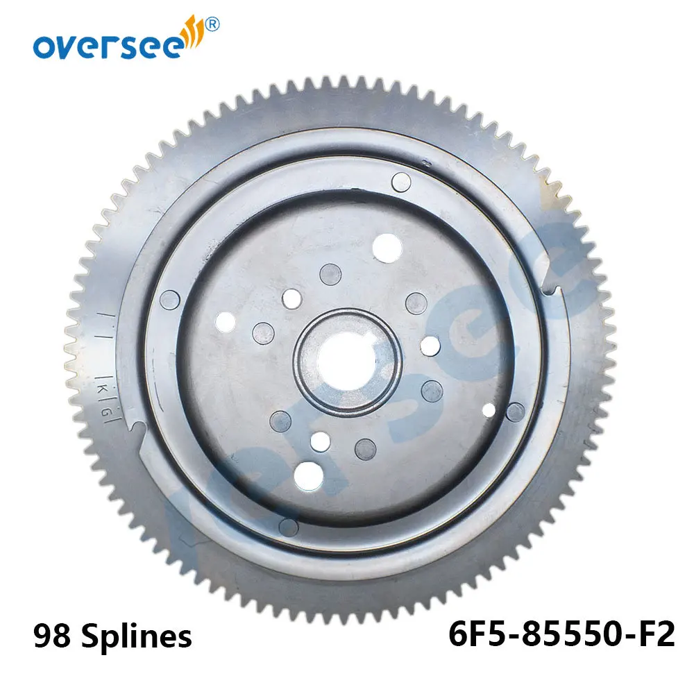 

6F5-85550 Electrical Rotor Assy Flywheel For Yamaha Outboard Motor 2T 40HP 40G Parsun T36-04000500W 6F5-85550-F2 6F6-85550