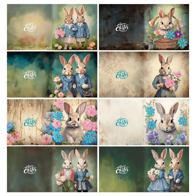 Happy Easter Bunny Handmade Festival Greeting Postcard DIY Easter Cards gift for Kids Adults Diamond Art Painting Greeting Card
Happy Easter Bunny Handmade Festival Greeting Postcard DIY Easter Cards gift for Kids Adults Diamond Art Painting Greeting Card