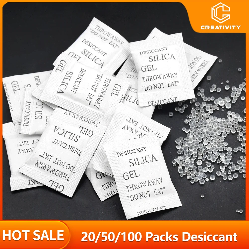 20/50/100 Packs Silica Gel Non-Toxic Gel Desiccant For Room Kitchen Clothes Food Storage Moisture Absorbing Drying
20/50/100 Packs Silica Gel Non-Toxic Gel Desiccant For Room Kitchen Clothes Food Storage Moisture Absorbing Drying