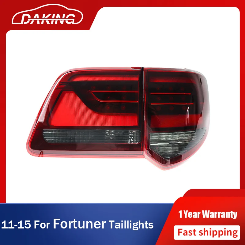 Car Styling Taillights for TOYOTA Fortuner 2011-2015 LC200 Style Rear LED DRL Moving Turn Signal Brake Light Tail Lamp Assembly
Car Styling Taillights for TOYOTA Fortuner 2011-2015 LC200 Style Rear LED DRL Moving Turn Signal Brake Light Tail Lamp Assembly