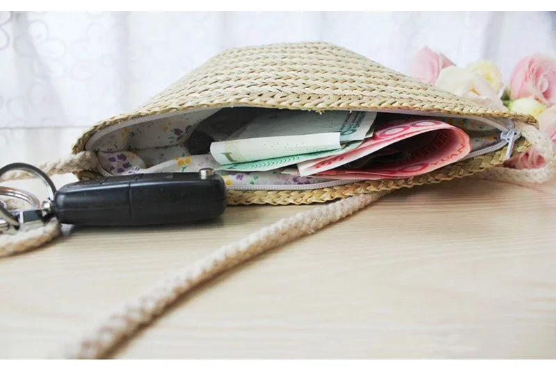 Natural Shell Straw Bag - Bohemian Woven Crossbody Summer Handbag 7 Sa34669d4a0a74538b9e73aea93cc81abG