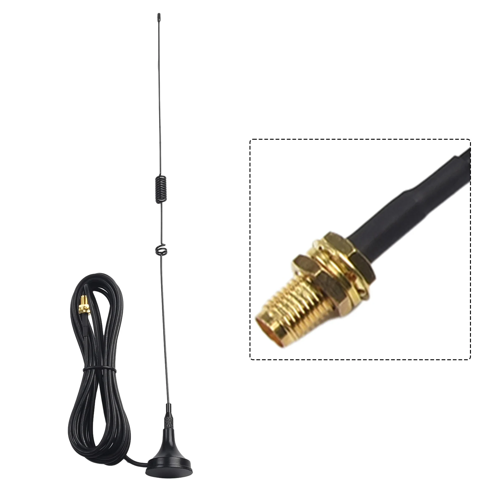 9Dbi SMA-Female Antenna Dual Band VHF/UHF Car Magnetic Antenna Magnetic-Stand Design Center Frequency 144/433MHZ
9Dbi SMA-Female Antenna Dual Band VHF/UHF Car Magnetic Antenna Magnetic-Stand Design Center Frequency 144/433MHZ