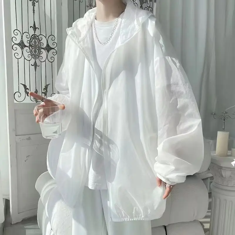 Solid Spring Autumn Sun Protection Men's and Women's Summer Trend Large Relaxed Breathable Lightweight Hooded Jacket
Solid Spring Autumn Sun Protection Men's and Women's Summer Trend Large Relaxed Breathable Lightweight Hooded Jacket