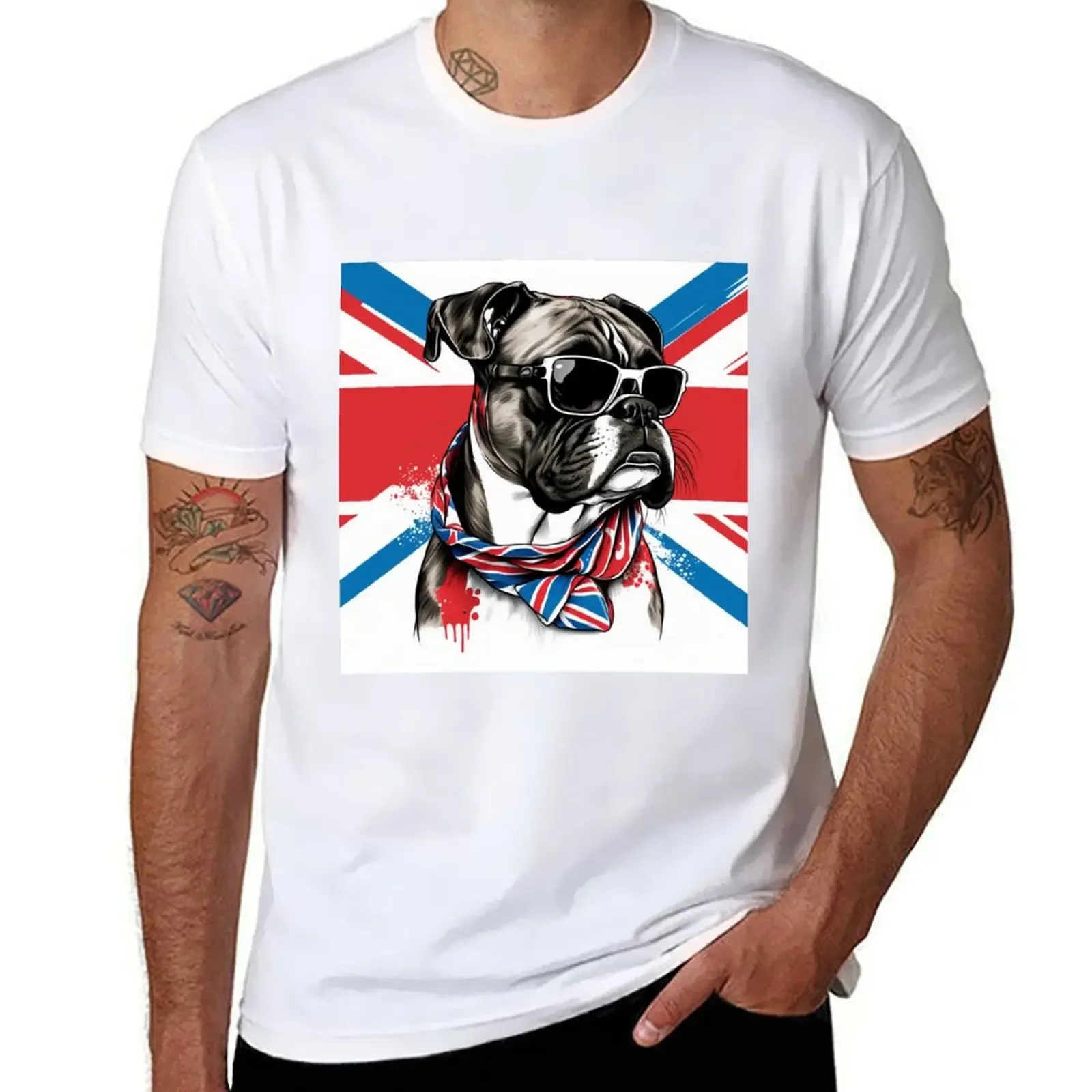 Boxer Dog in Patriotic Pup T-shirt boys animal print plain summer clothes men t shirt
Boxer Dog in Patriotic Pup T-shirt boys animal print plain summer clothes men t shirt