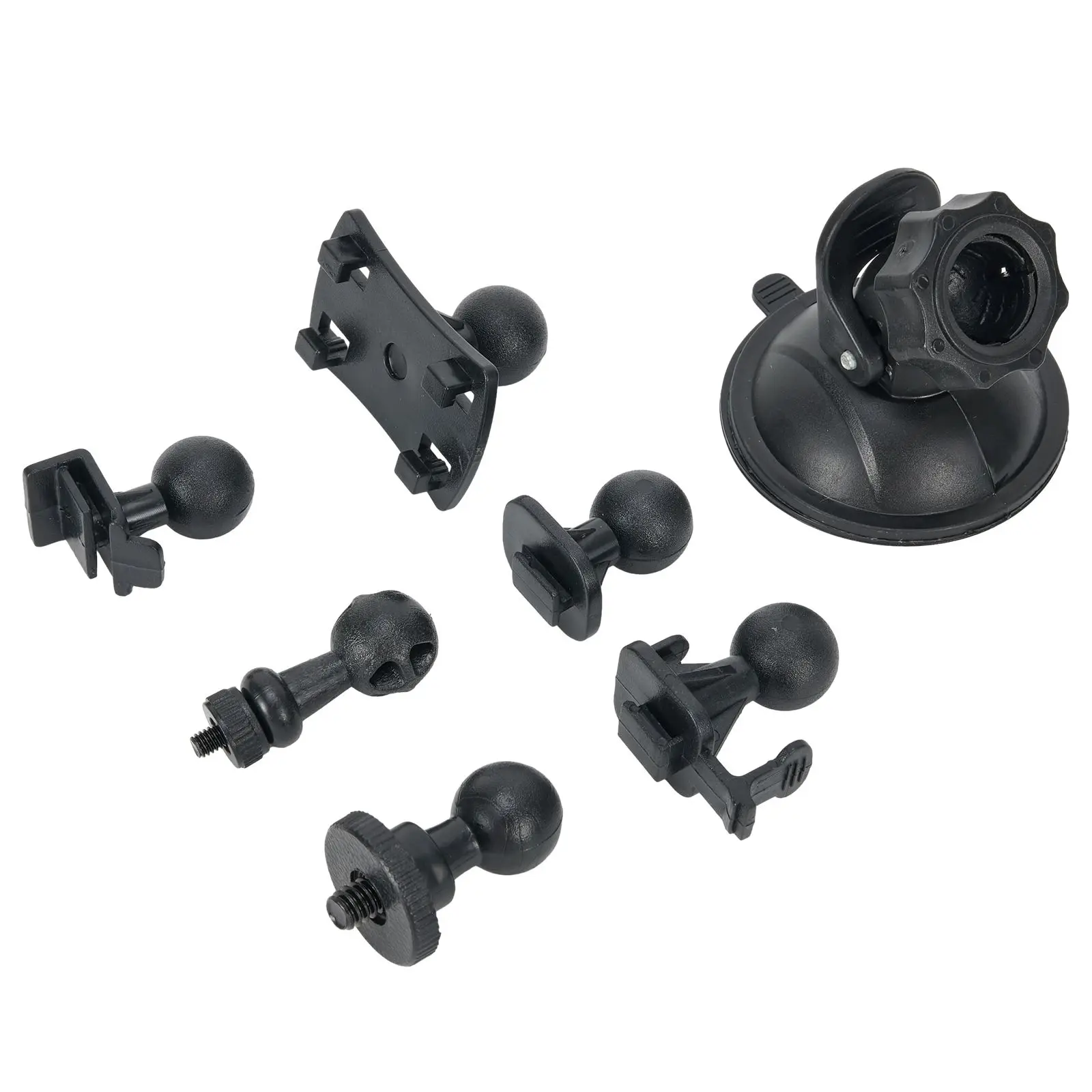 

Useful High Quality Practical Driving Recorder Bracket 1 * Cam Mount Holder 100g Weight Black Color Plastic Material