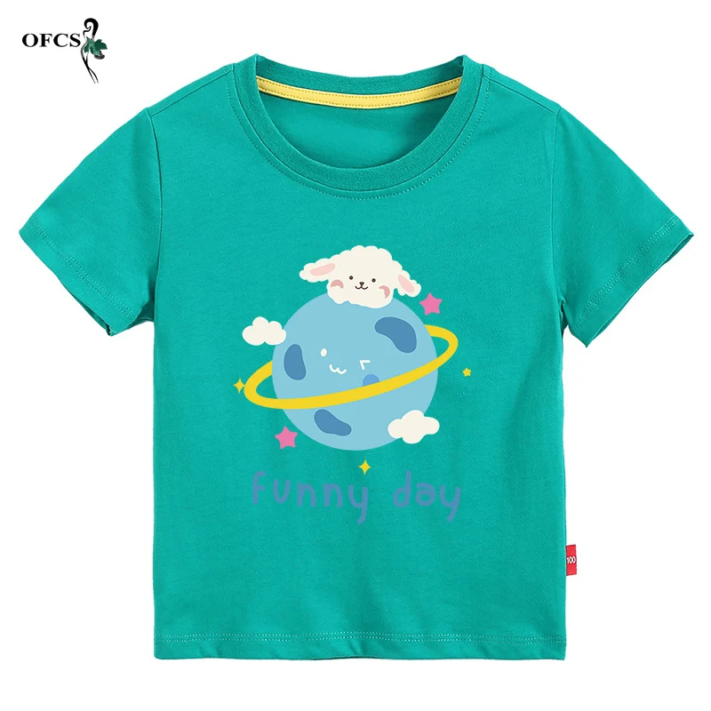 New Kids Baby Clothes Girls Boys Cartoon Print Short Sleeve T-shirt Kids Tops Children's Thin Sweatshirt Cotton Young Clothes
New Kids Baby Clothes Girls Boys Cartoon Print Short Sleeve T-shirt Kids Tops Children's Thin Sweatshirt Cotton Young Clothes