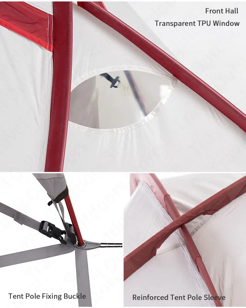 Naturehike – tente de Camping pour 3-4 personnes, série Hiby, en tissu Silicone 20D, Double couche, 4 saisons, pour la famille, ultralégère Naturehike – tente de Camping pour 3-4 personnes, série Hiby, en tissu Silicone 20D, Double couche, 4 saisons, pour la famille, ultralégère