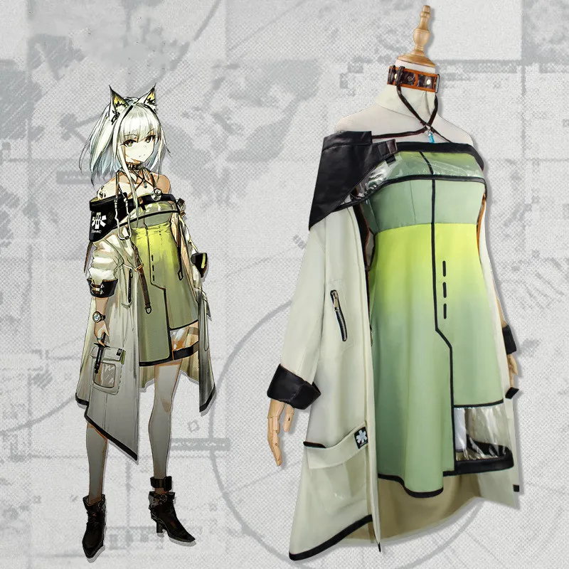 Game Arknights Cosplay Costume Kal'tsit Exquisite Jacket Dress Accessories Wig Shoes Halloween Party Cute Combat Uniform Suit
Game Arknights Cosplay Costume Kal'tsit Exquisite Jacket Dress Accessories Wig Shoes Halloween Party Cute Combat Uniform Suit