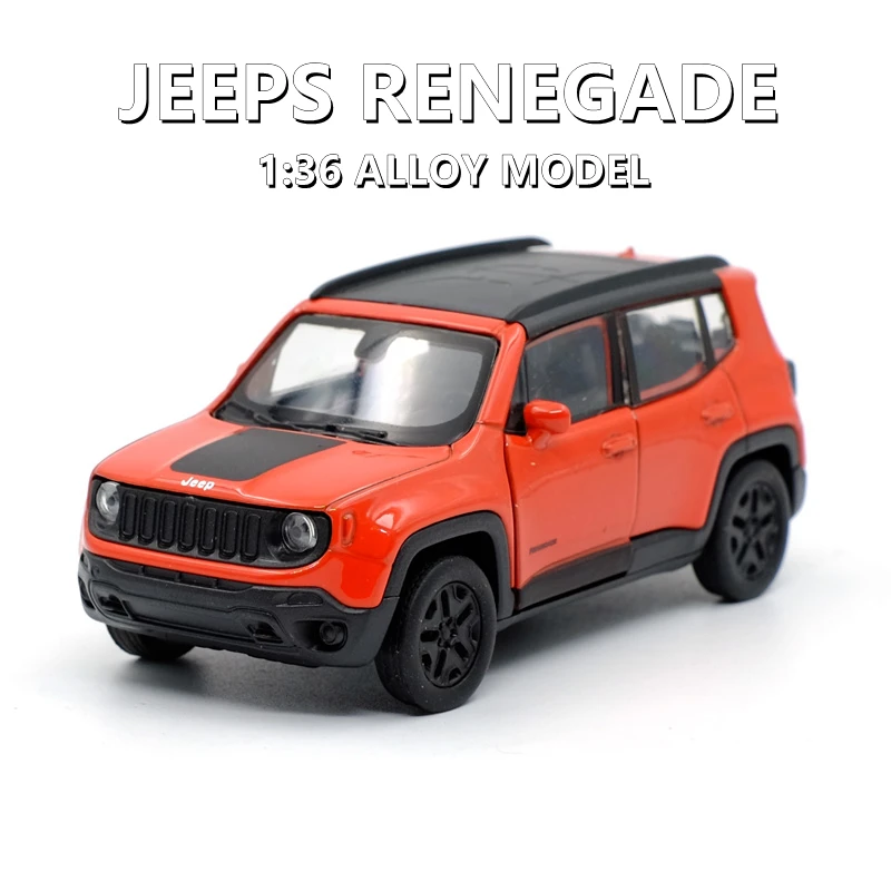 Коллекция 1/36 года, jeeps Renegade SUV, модель автомобиля из сплава, литой металлический высокий имитационный вариант, открывается в подарок
Коллекция 1/36 года, jeeps Renegade SUV, модель автомобиля из сплава, литой металлический высокий имитационный вариант, открывается в подарок