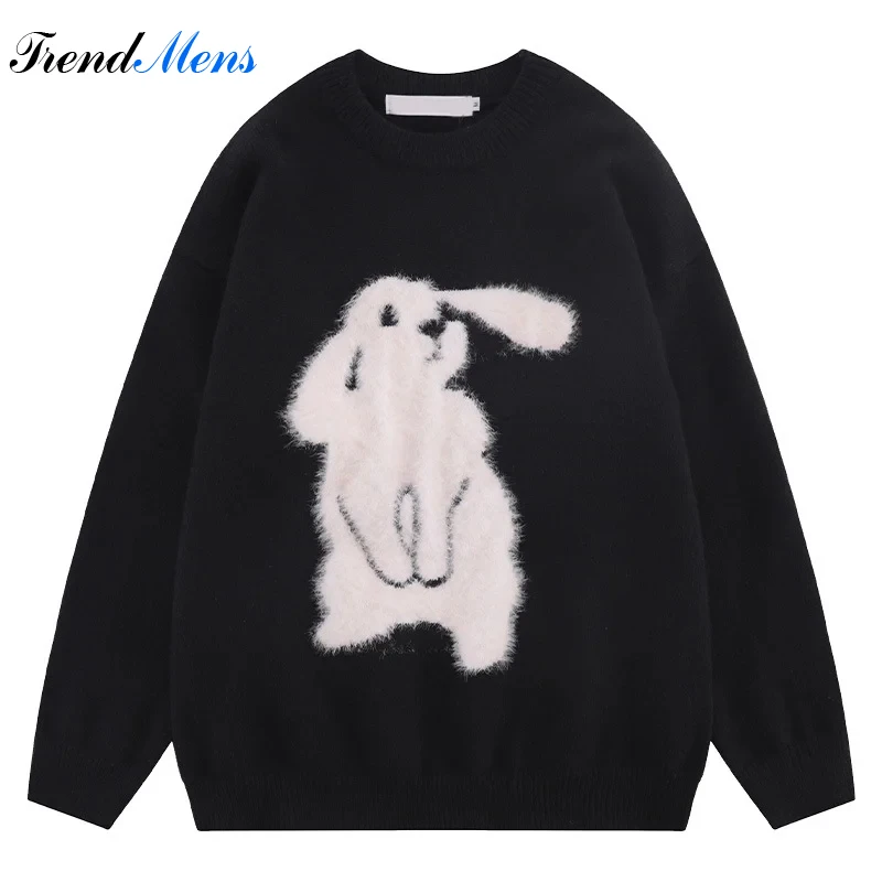 Японский мультфильм Плюшевый белый кролик круглый вырез свитер Мужская Уличная мода джемпер для влюбленных Харадзюку Повседневная Удобная трикотажная одежда
Японский мультфильм Плюшевый белый кролик круглый вырез свитер Мужская Уличная мода джемпер для влюбленных Харадзюку Повседневная Удобная трикотажная одежда